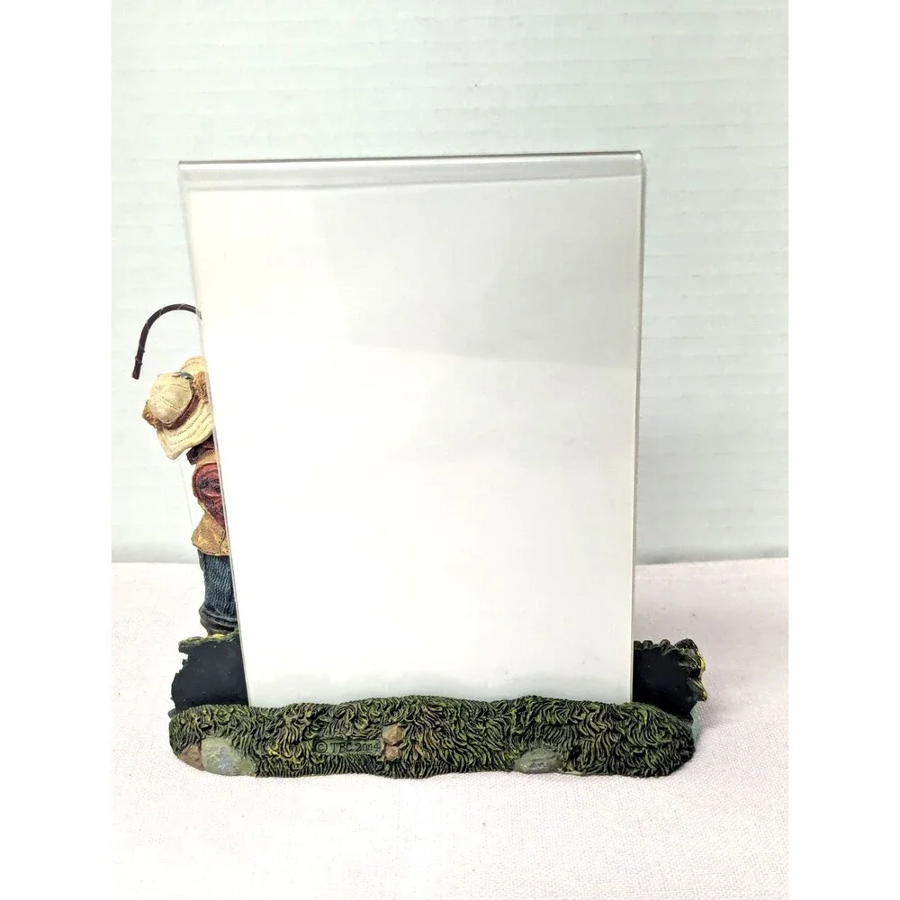 Boyds Bear Willie Caughtit Hook Line & Sinker Picture Frame Figurine 27374 Gift